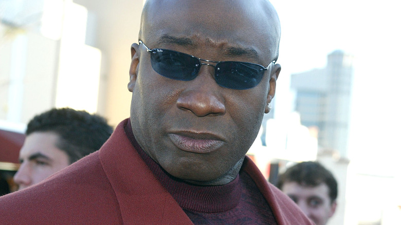 Michael Clarke Duncan wearing sunglasses