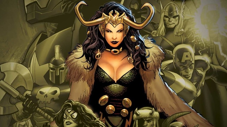 Loki in female form, art by Greg Land