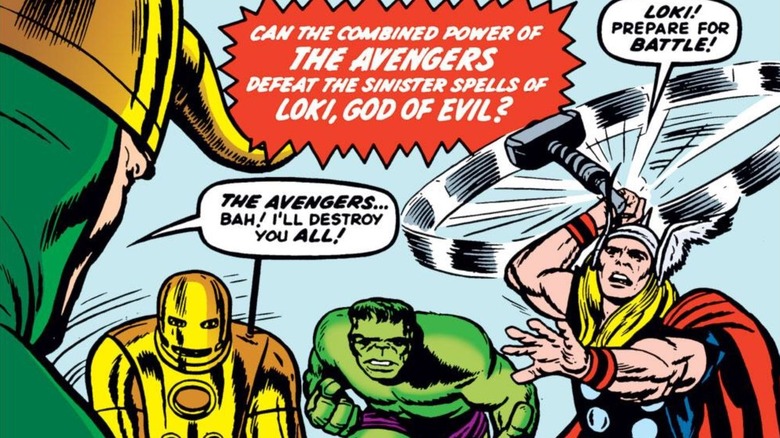 The cover of Avengers #1, art by Jack Kirby