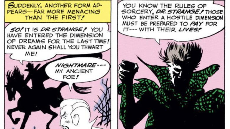 Nightmare confronts Doctor Strange for the first time