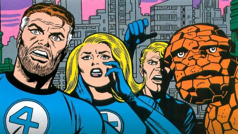 Fantastic Four looking shocked