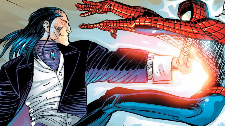 Morlun strikes Spider-Man