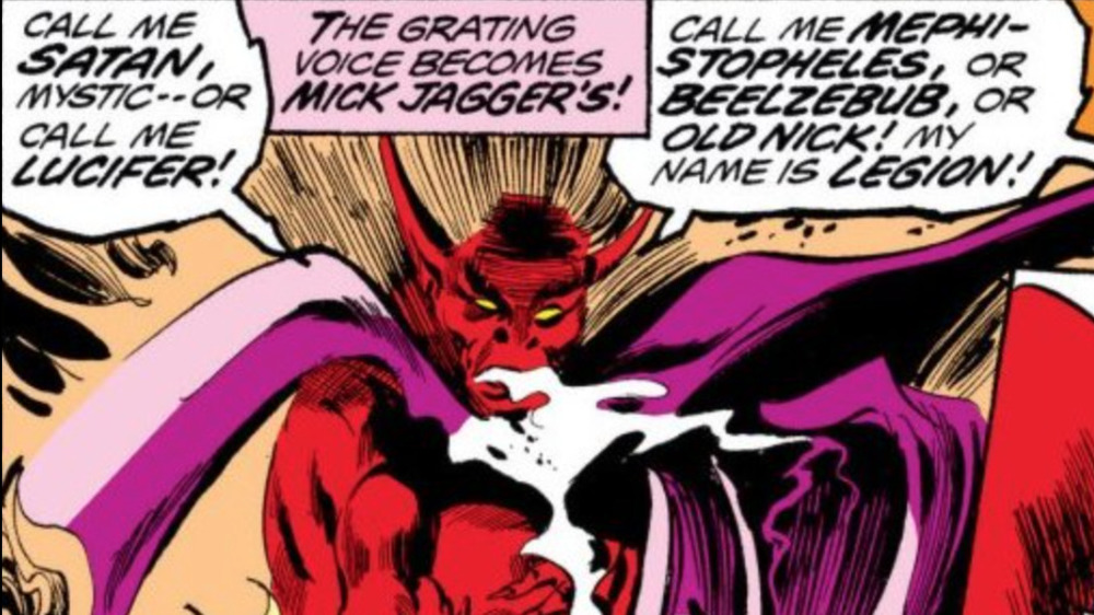 Mephisto disguises as Satan