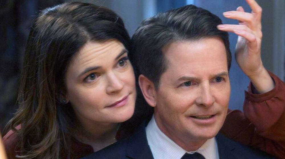 Michael J. Fox and Betsy Brandt in The Michael J. Fox Show