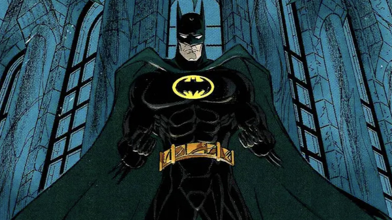 Batman debuts his new costume