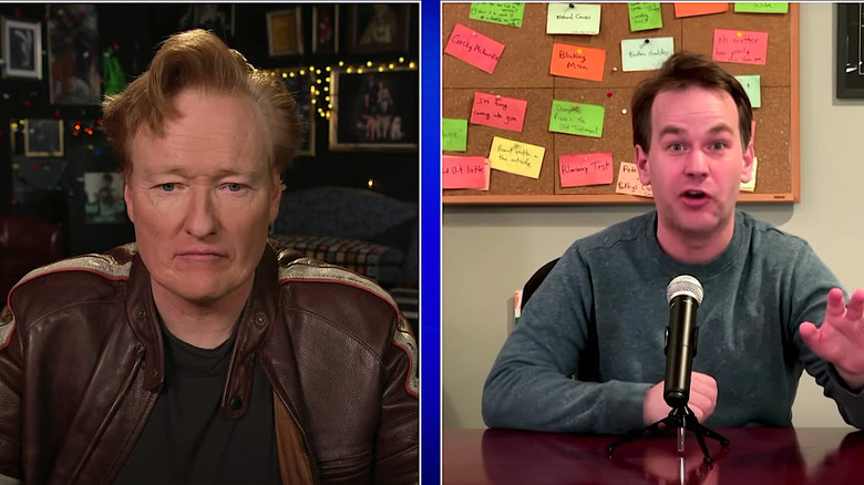 Mike as a virtual guest on Conan during the pandemic