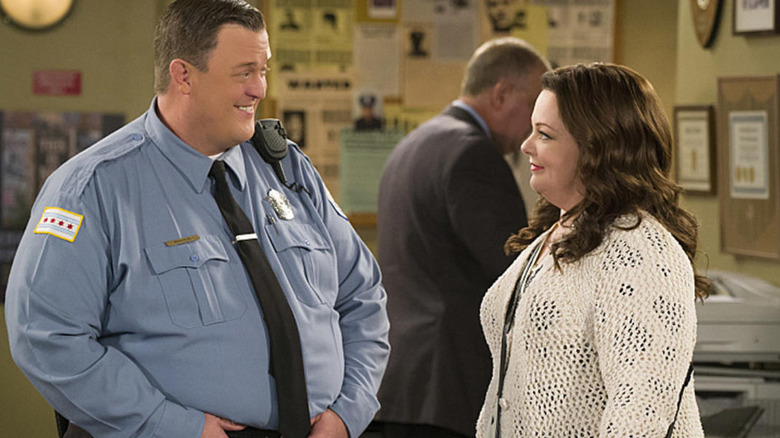 Billy Gardell and Melissa McCarthy 