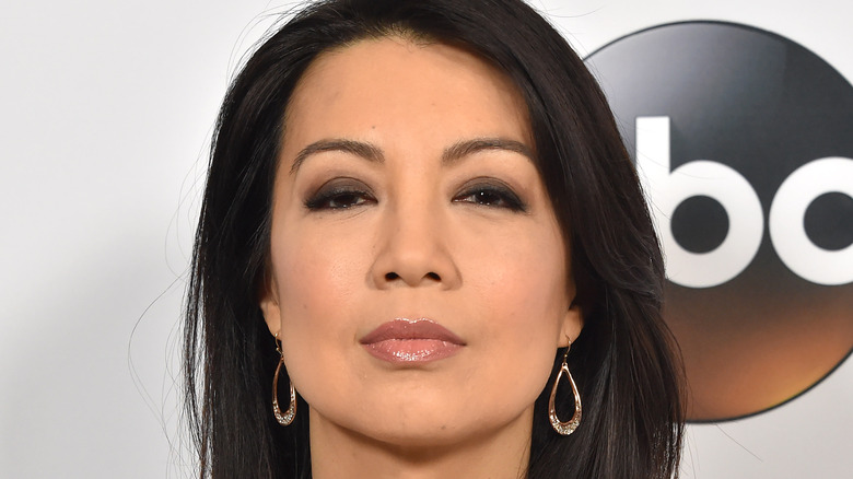 Ming-Na Wen staring at the camera