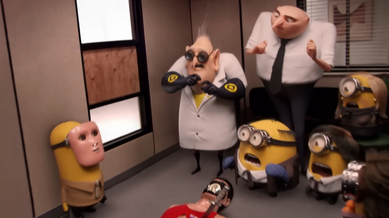 Minions spoofing Stress Relief episode of The Office