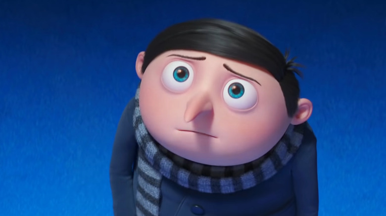 Young Gru looking upset