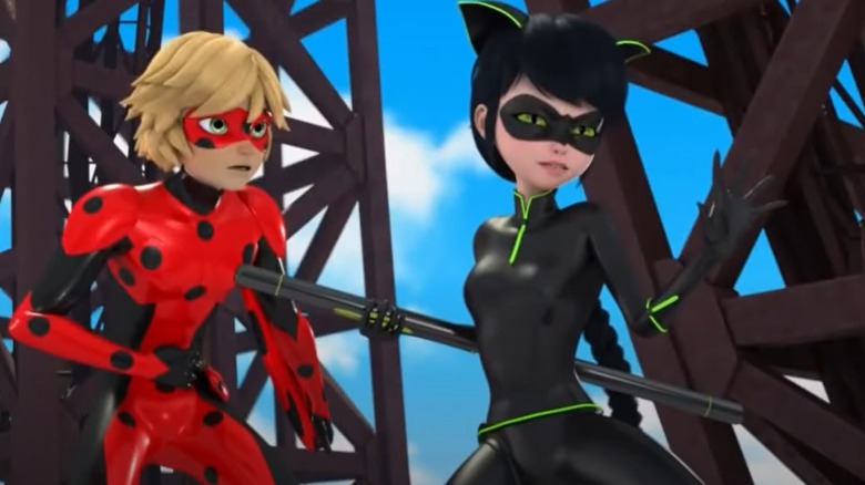 Ladybug transforms into Cat Noir