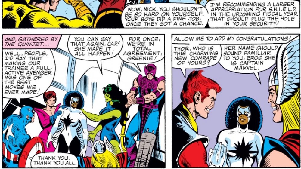 Monica Rambeau joins the Avengers in Avengers #231