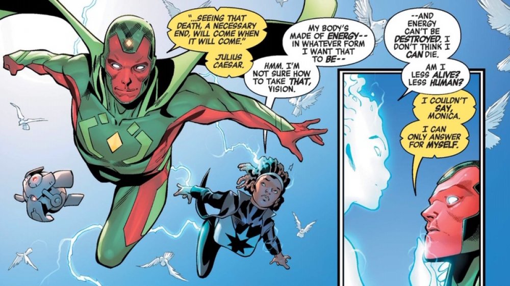 Monica Rambeau and Vision in Avengers: No Road Home Vol. 1 #1