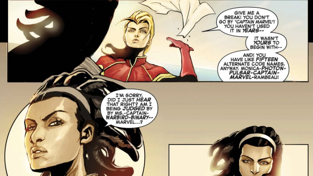 Monica Rambeau and Carol Danvers talk in Captain Marvel #1