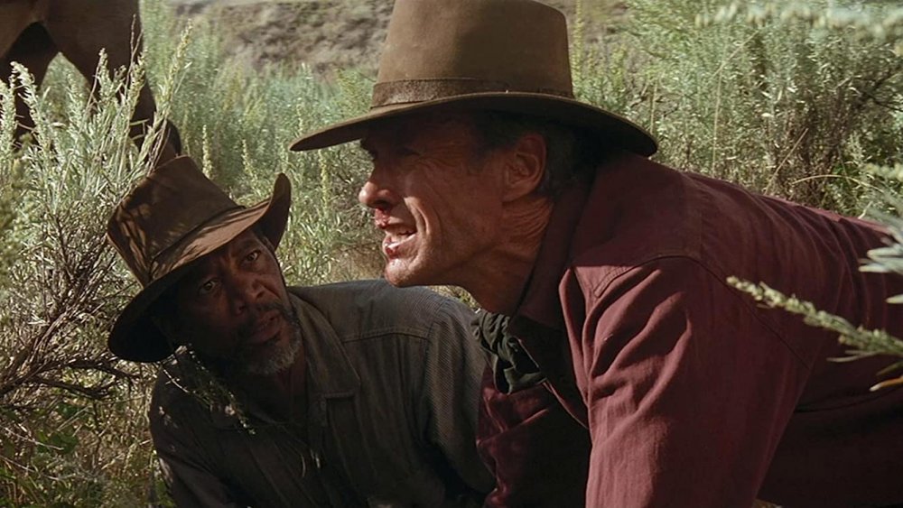 Morgan Freeman and Clint Eastwood in Unforgiven