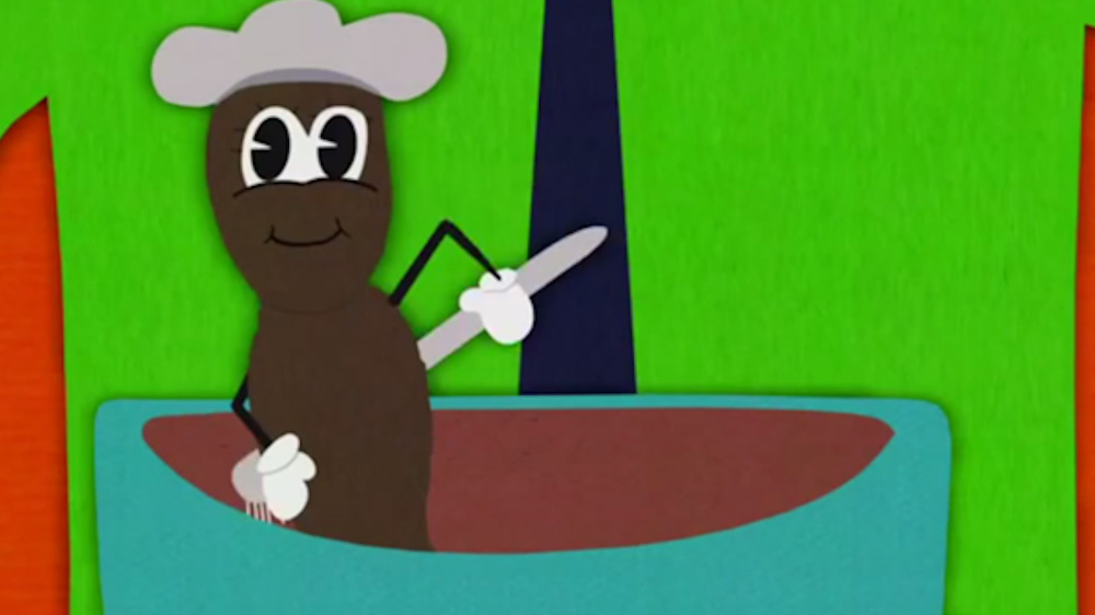 Mr. Hankey, the Christmas Poo, in a mixing bowl, on South Park