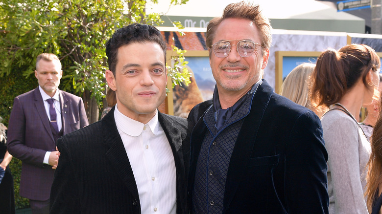 Rami Malek and Robert Downey Jr.