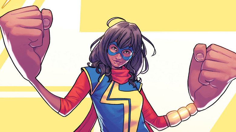 Kamala Khan with big hands