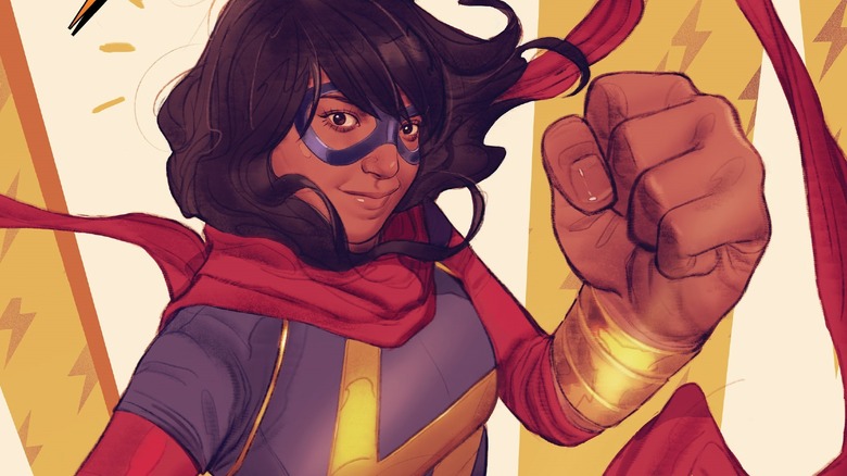 Kamala Khan with embiggened fist