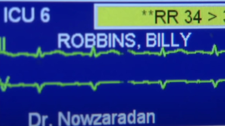 Billy Robbins' vitals