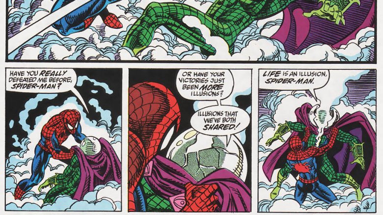 Spidey fighting Mysterio