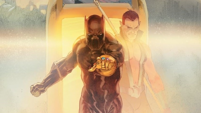 Namor and Black Panther with Infinity Gauntlet