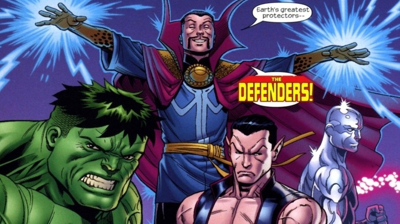 Namor with the Defenders