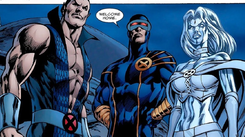Namor with Cyclops and Emma Frost