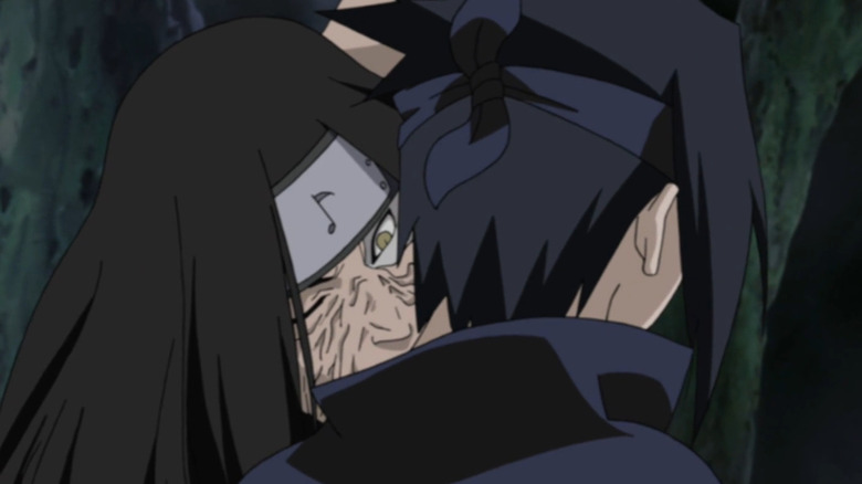 Orochimaru bites Sasuke, Naruto