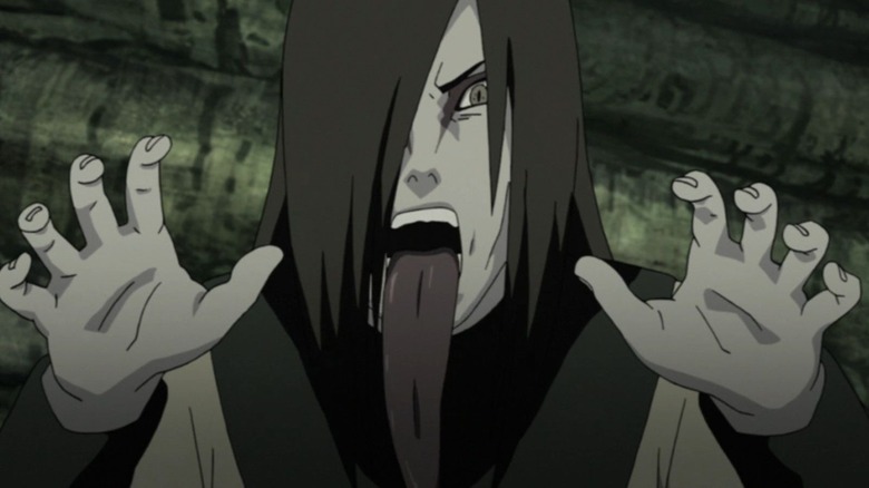 Orochimaru long tongue, Naruto