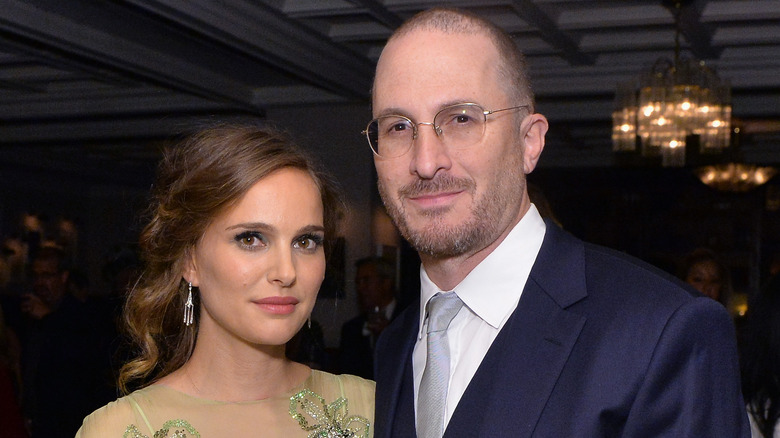 Portman poses with Aronofsky