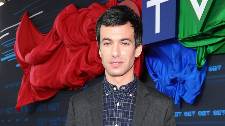 Nathan Fielder on red carpet