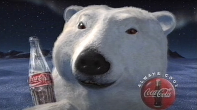 Coca-Cola bear smiling