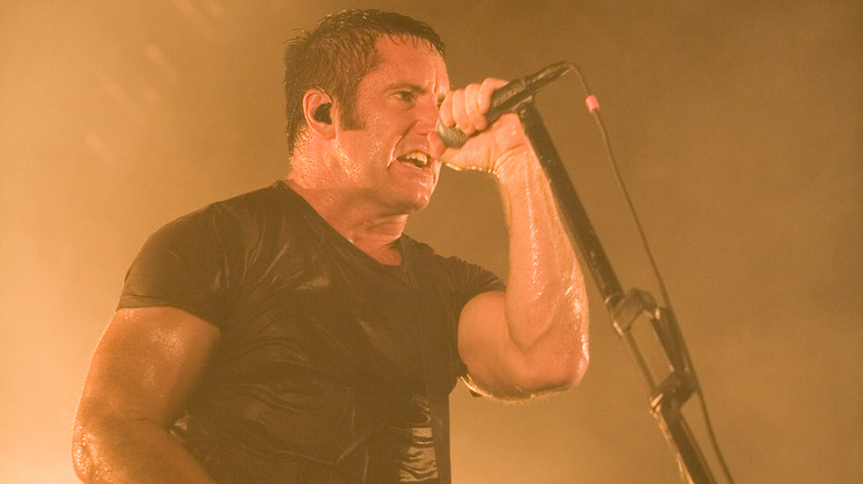 Trent Reznor performing live