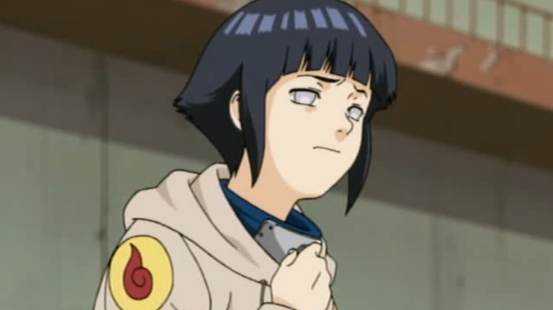 Hinata furrowing brow in worry