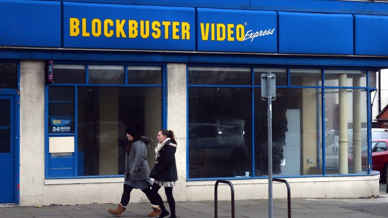 A Blockbuster Video store