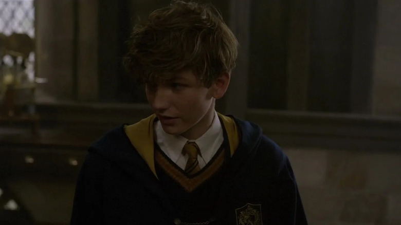 Young Newt Scamander attending class