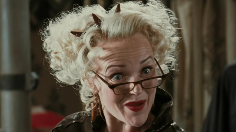 Rita Skeeter snooping at Triwizard Tournament