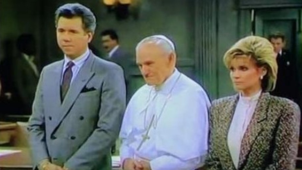 John Larroquette, Markie Post, and Pope