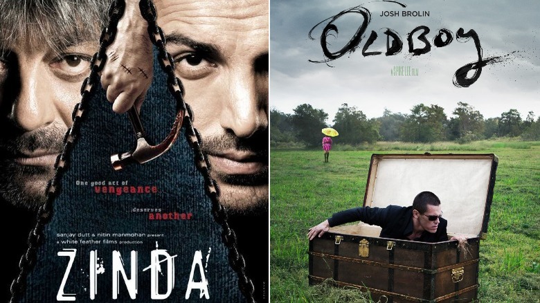 Zinda and Oldboy movie posters