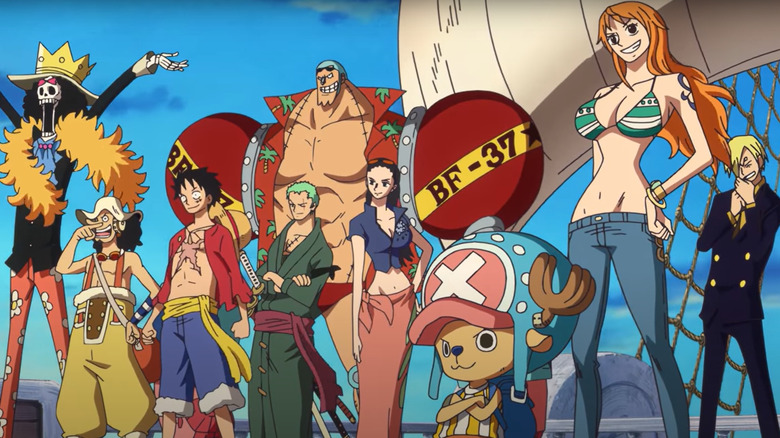 Straw Hat Pirates standing together