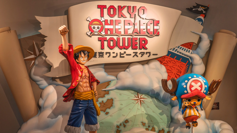 One Piece theme park display