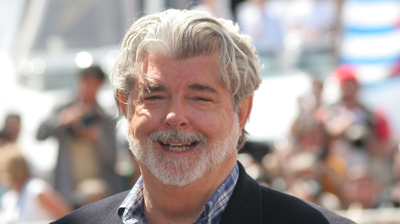 George Lucas attends a screening on Indiana Jones at Cannes