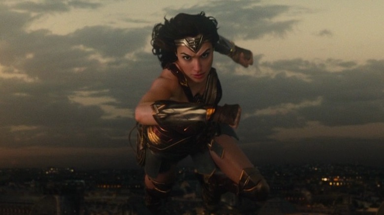 Wonder Woman flying