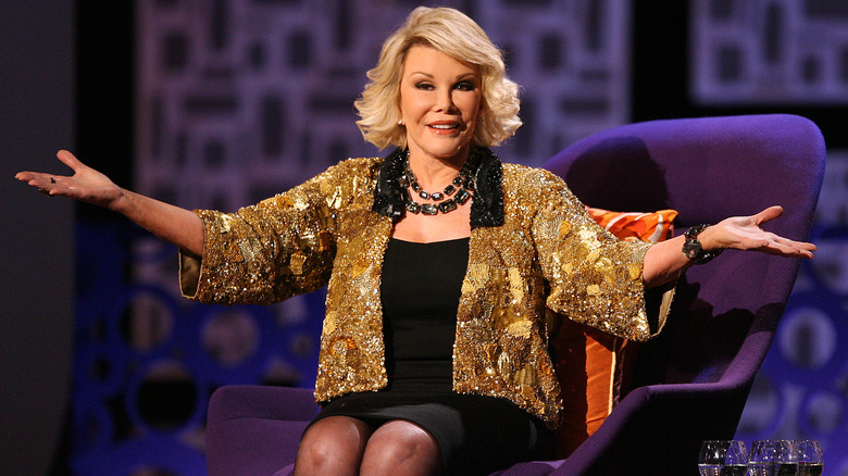 Joan Rivers smiles