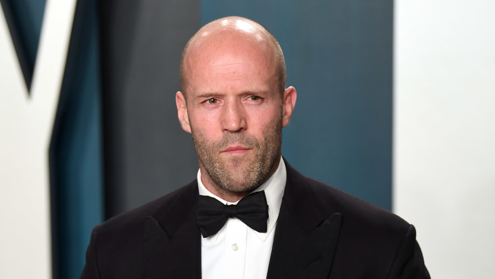 Jason Statham wearing tuxedo