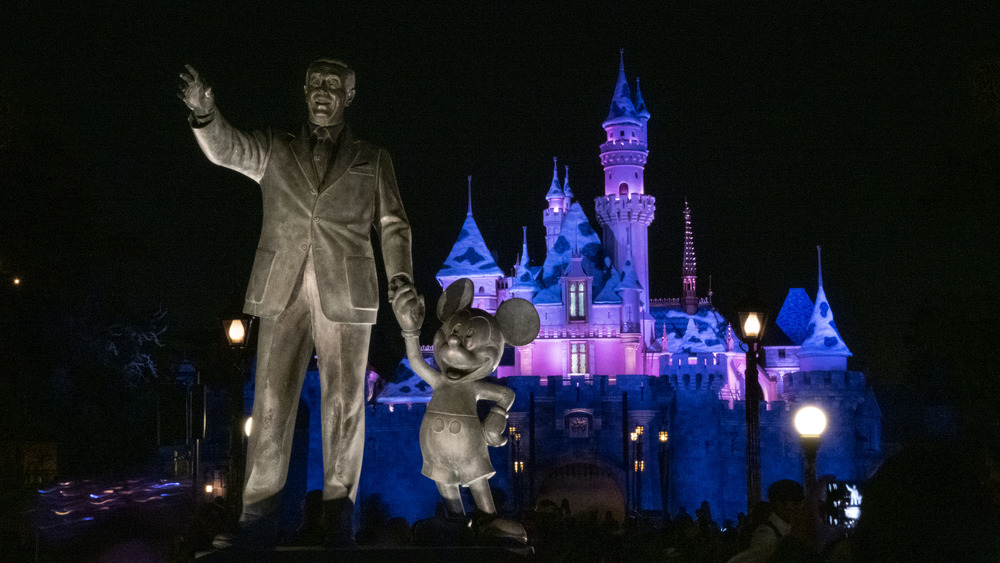 Walt and Mickey at Disneyland