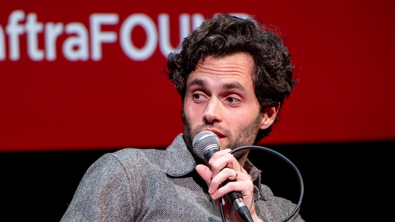 Penn Badgley speaking