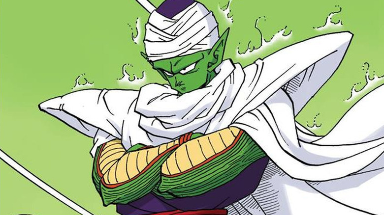 Piccolo glows white with power