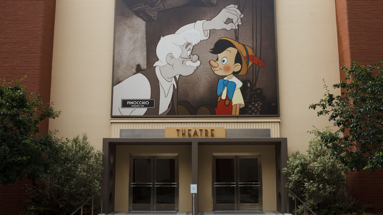 Disney theater showing Pinocchio